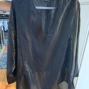 Zara black and gold Tunic size large.
